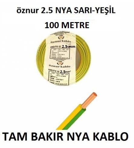 https://www.fullyedekparca.com/SARI YEŞİL ÖZNUR 2,5 MM NYA KABLO TSE Lİ ÖZNUR KABLO 100 MT