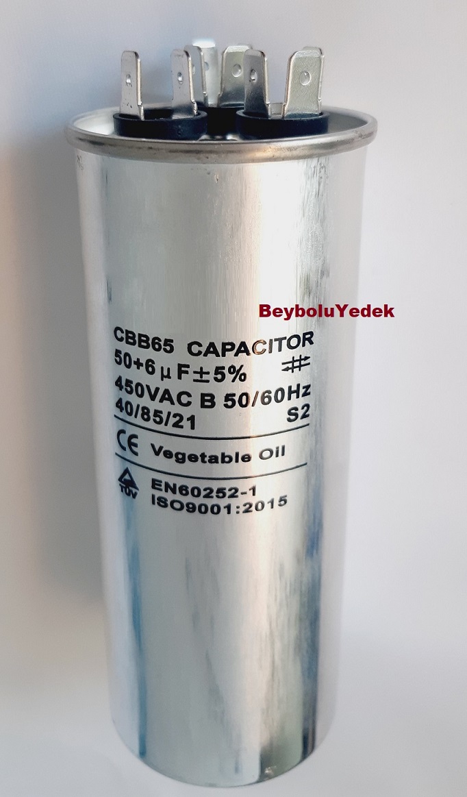 https://www.fullyedekparca.com/50+6 uF Klima Kondansatör , 50+6 MF 370 - 450 V AC Klima Kondansatörü