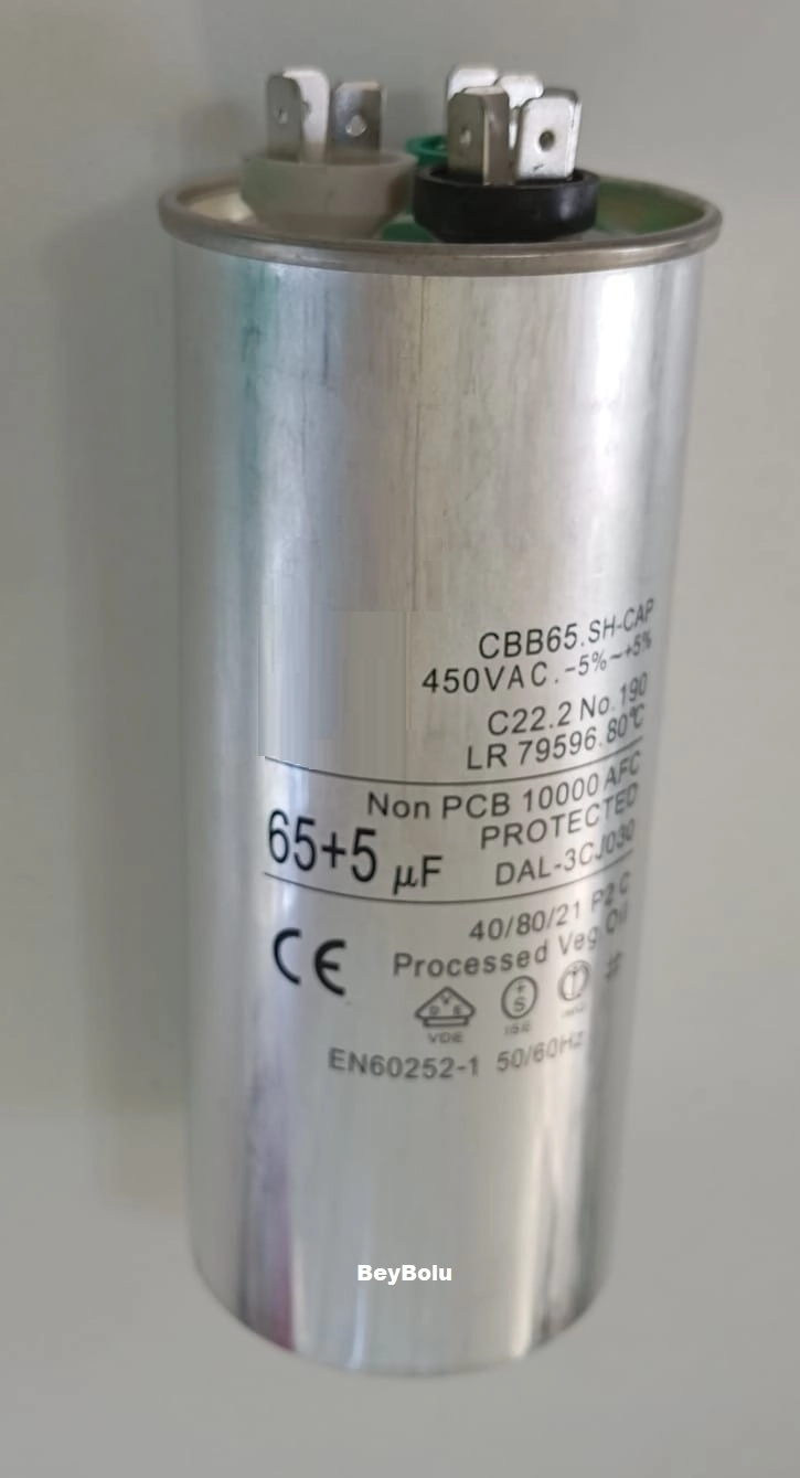 https://www.fullyedekparca.com/65+5 uF Klima Kapasitör , 65+5 mF 450 V AC Klima Kondansatörü