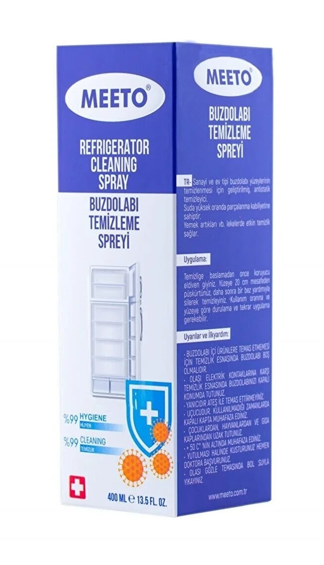 https://www.fullyedekparca.com/Buzdolabı Derin Dondurucu Temizleyici Sprey 400 ml , Bakım Temizleme Spreyi Meeto