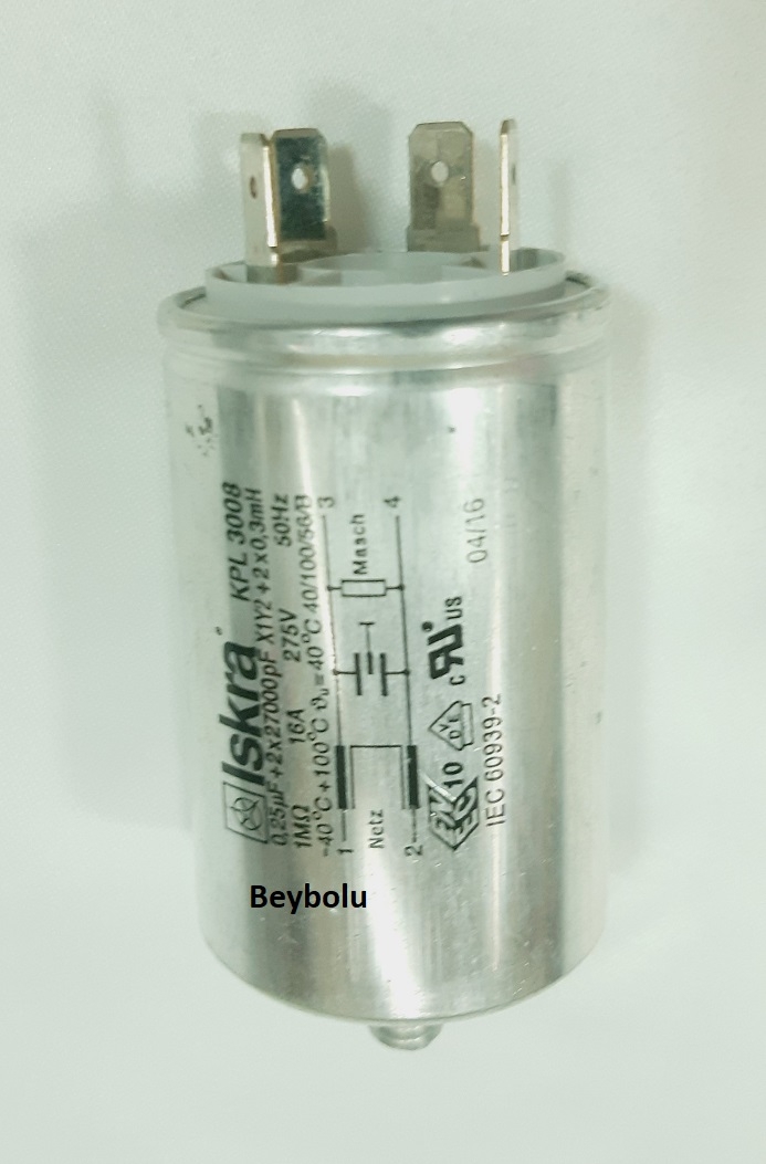 https://www.fullyedekparca.com/AEG Uyumlu Metal TİP Parazit Filtresi Kondansatör  16 Amper 275 V