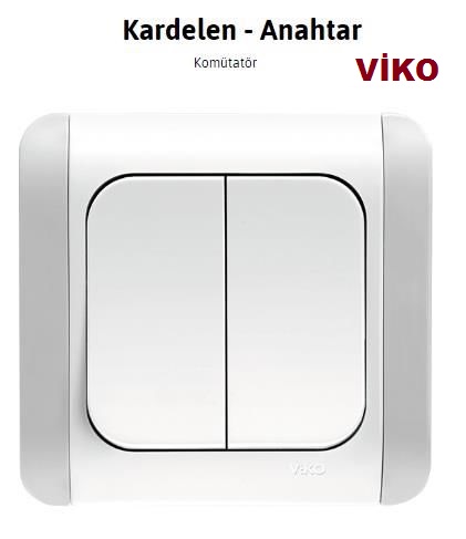 Viko kardelen komutatör anahtar , viko sıva altı ikili anahtar