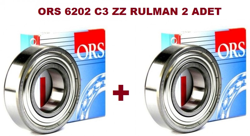 6202 ORS C3 ZZ RULMAN , MOTOR RULMANI 2 Adet