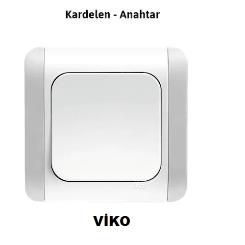 VİKO KARDELEN ANAHTAR , VİKO SIVA ALTI ANAHTAR KENAR DAHİL
