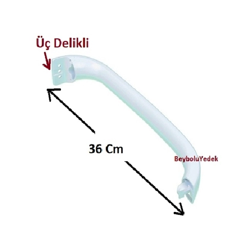 Siemens Uyumlu Buzdolabı Kapı Kolu BEYAZ Renk Buzdolabı Kol