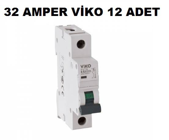 Viko B32 Amper Sigorta W Otomat Şartel 32A 32 A B 32 A - 12 ADET