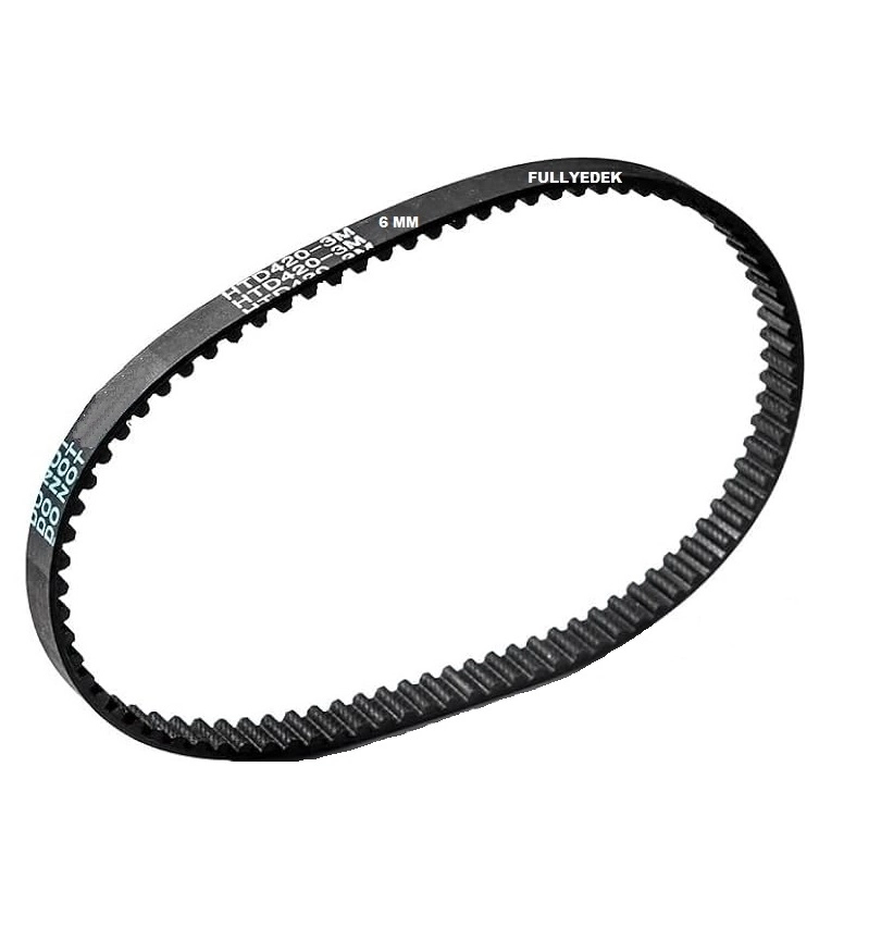 6 MM HTD 3M 420 Zaman Kayışı , HTD3M420 Kayış Kenar Ölçüsü 6 MM