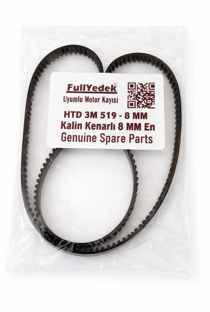 HTD3M519-8MM Motor Kayışı , Ekmek Yapma Makinesi 3M 519 Kenar 8 MM Kayış 