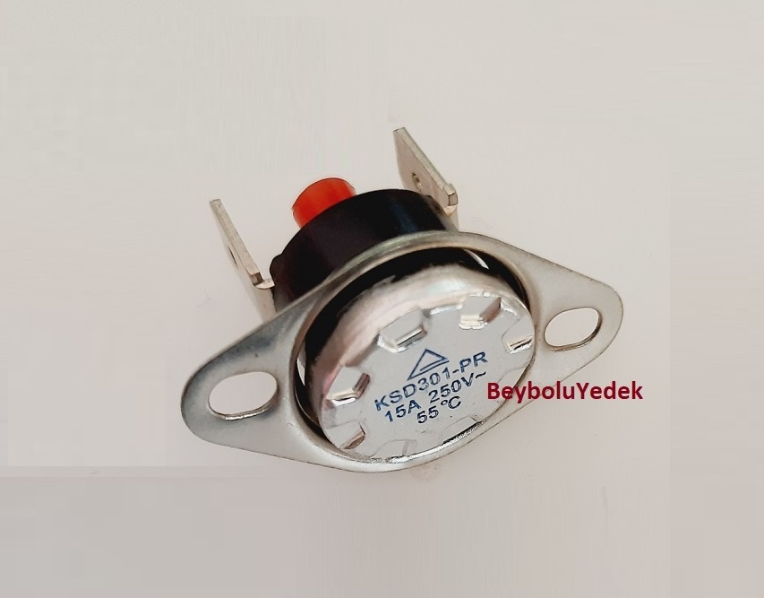 55 Derece Resetli Termostat 15 Amper 250 Volt