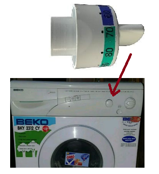 Beko 2312 CY Termostat Düğme Çamaşır Makinesi Kapak Aç...