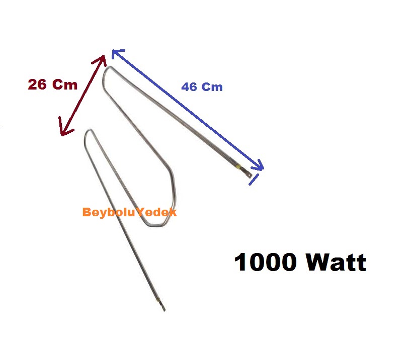 Kumtel Fırın Rezistans 1000 Watt Fırın Rezistansı 46 cm x26 cm