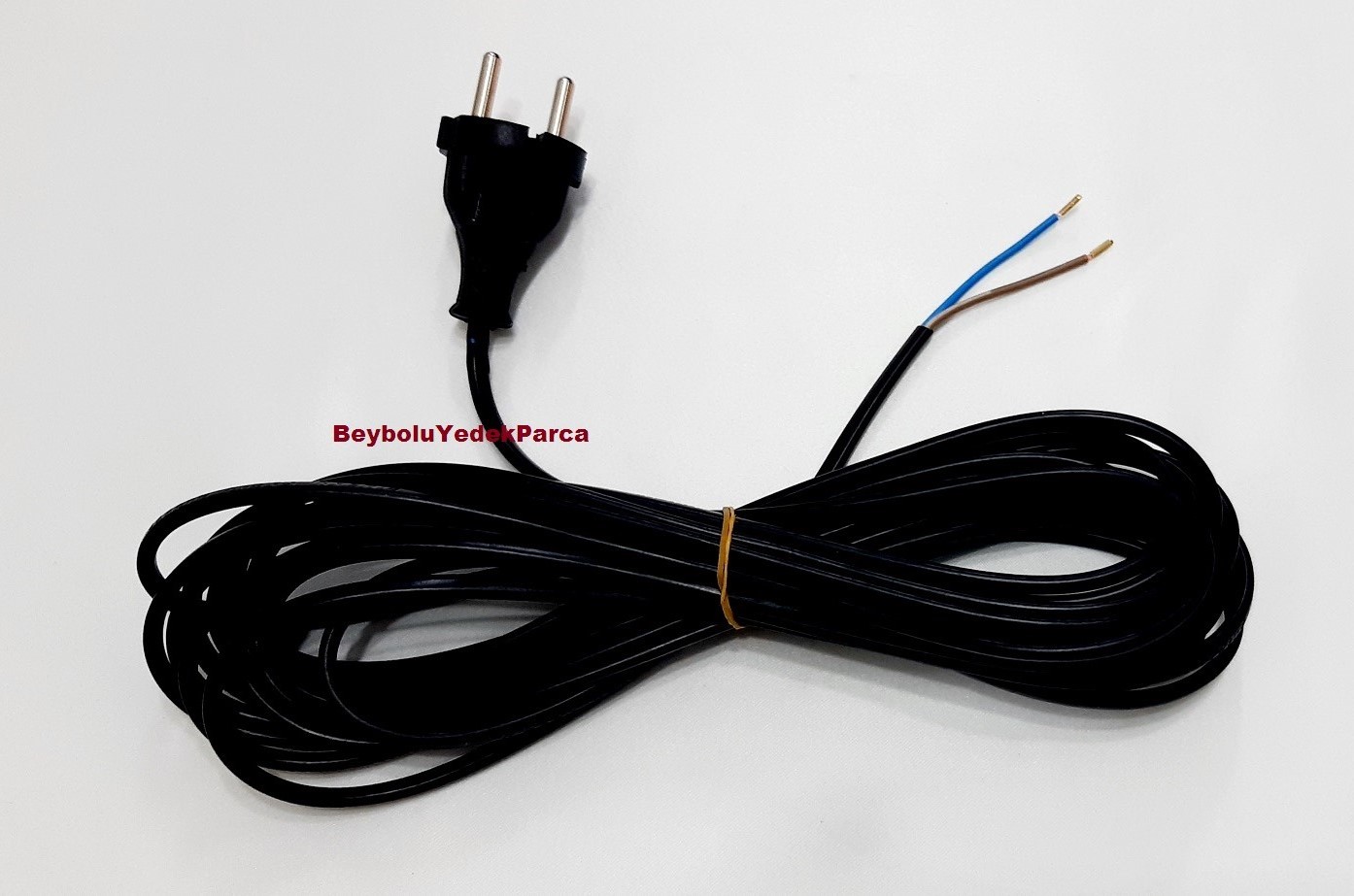 Elektrik Süpürgesi Siyah Yassı Kablo 7 Metre Makara Kablosu
