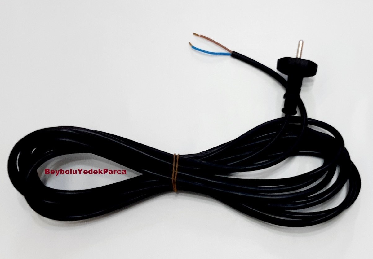 Elektrik Süpürgesi Yuvarlak Kablo 5 Metre Giriş Kablosu