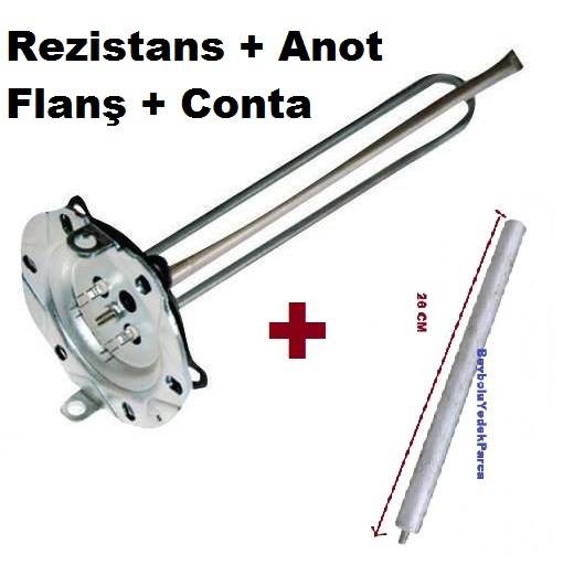 Arçelik Termosifon Titanyum Rezistansı ve Anot Çubuk 2000 Watt