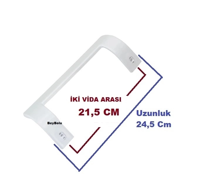 Altus Uyumlu Buzdolabı Kapı Kolu Beyaz Renk Buzdolabı Kol 1 ADET - 5723750100