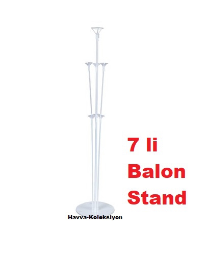 7 li Balon Stand , 7 li Balon Standı Doğum Günü Kutlama Parti Balon Stand