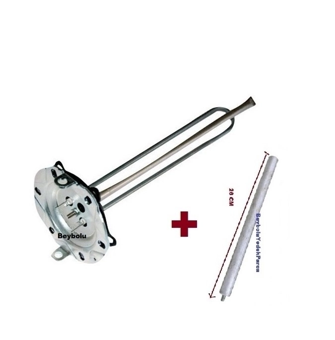 Bosch RDG6515TR Uyumlu Termosifon Rezistansı + Anot Çubuk 2000 Watt Rezistans