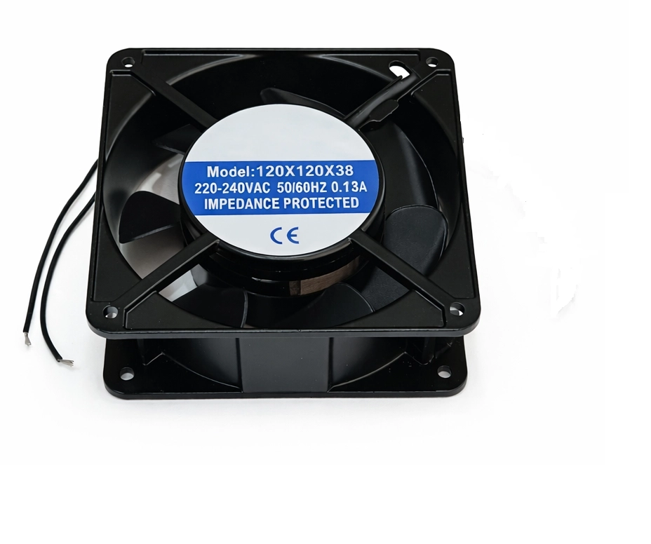 Buzdolabı Kare Fan 12x12x3,8 cm 220 Volt , Metal Gövdeli Kare Axial Fan Motoru 