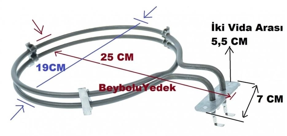 Beybolu yedek Bosch FırınlıUyumlu Ocak Turbo Rezistans , Bosch Fırın Rezistansı Turbo