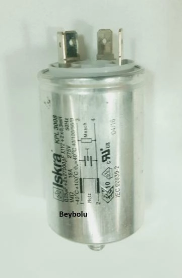 AEG Uyumlu Metal TİP Parazit Filtresi Kondansatör  16 Amper 275 V