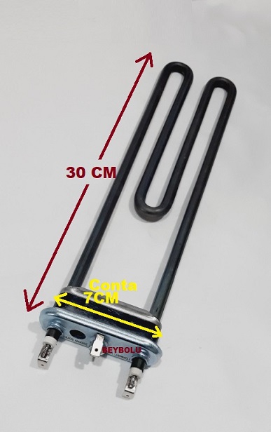 Hoover Rezistans , Sensör Ntc Delikli yuvalı Çamaşır Makinesi Rezistansı  30 cm