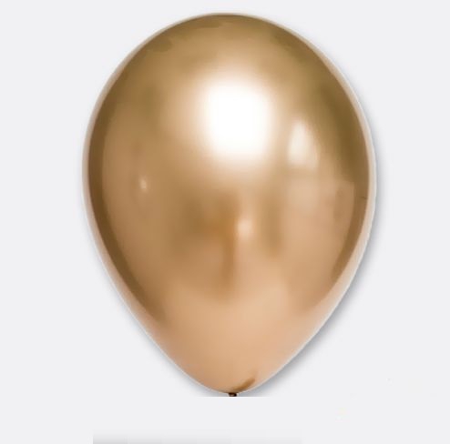 Gold Krom Balon 12 iNÇ  Altın Renk 10 Adet , Boy 30 CM Parti Süs Kutlama Balon