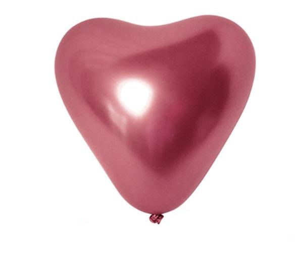 Kalp Balon Red Kırmızı Renk 12 iNÇ Kalpli Balon 10 Adet Parti Süs Kutlama