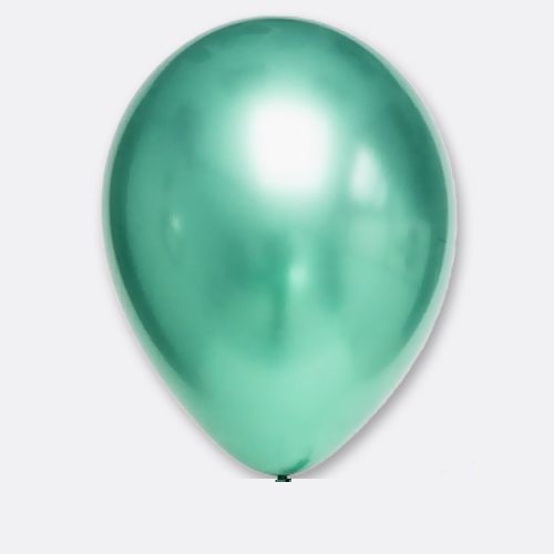 Yeşil Renk Krom Balon 12 iNÇ, 10 Adet Standart Boy 30 CM Parti Süs Kutlama Balon