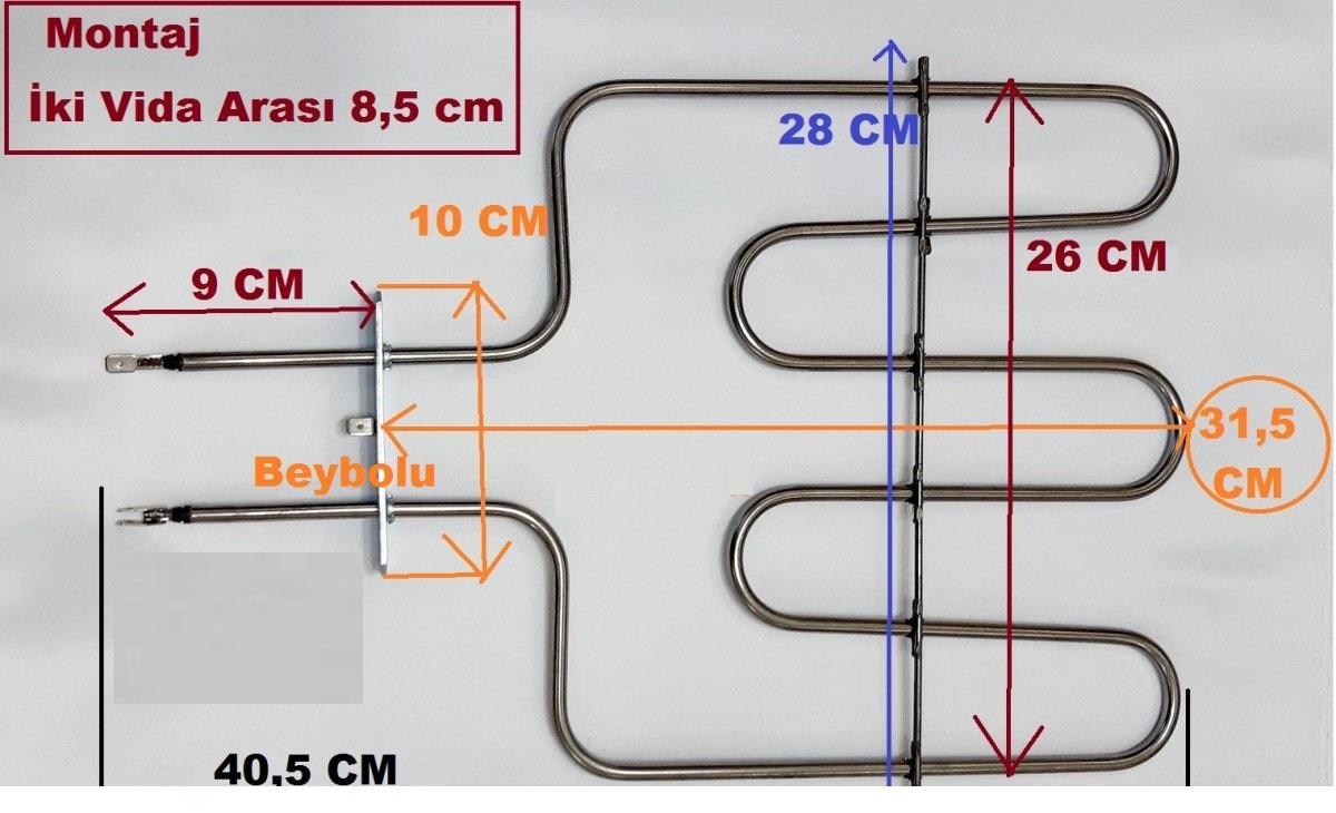 Mekappa 1300 Watt Fırın Rezistans , Mekappa Fırın Rezistansı