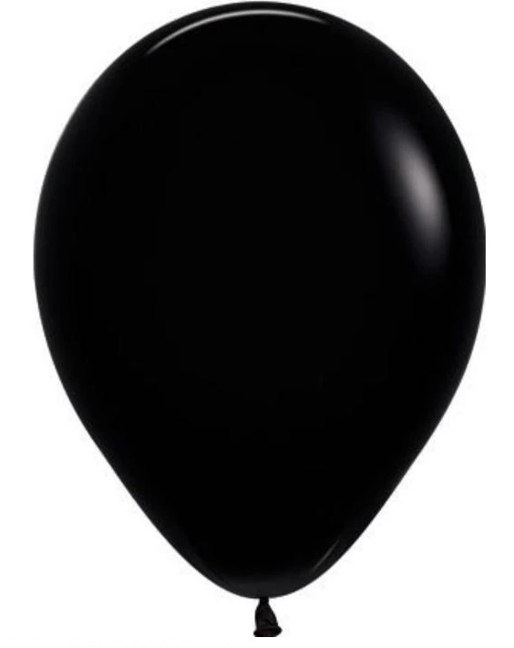 Pastel Siyah Renk Balon 10 iNÇ 10 lu Boy 28 CM Parti Süs Kutlama Balon