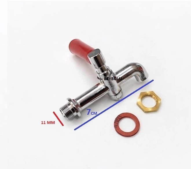 Semaver Çay Kazanı Musluk , Semaver Çaycı Kazan Musluğu - Diş Çap 11 MM