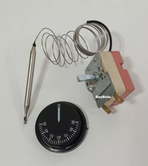 Demirdöküm Uyumlu Termosifon Termostat , Şofben Termostatı 0 - 90 Otomatik 16 Amper