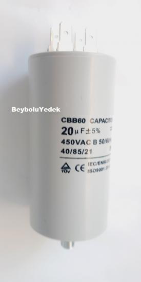 20 mf 450 VAC 50 HZ Motor Kapasitör