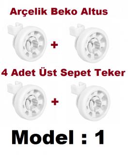 Beko Bulaşık Makinesi Üst Sepet Tekeri 4 lü
