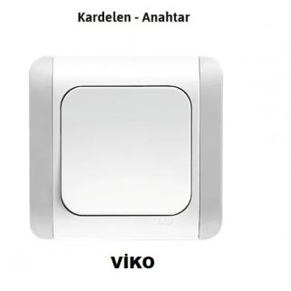 VİKO KARDELEN SERİSİ SIVA ALTI ANAHTAR KENAR DAHİL