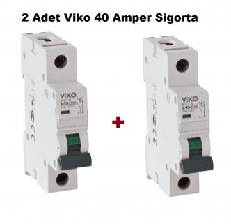 Viko B40 Amper Sigorta W Otomat Şartel 40A 40 A B 40 A