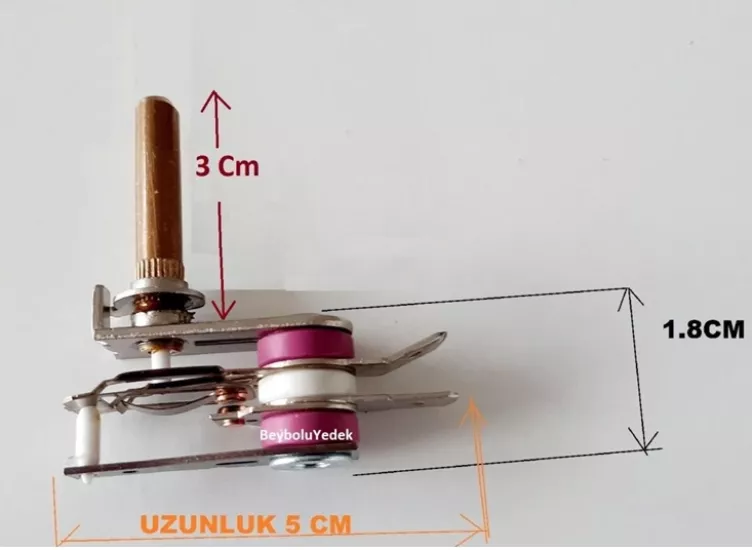 3 Cm Mil Tost Makinesi Termostat , Mil Uzunluğu 3 cm , 220 VOLT - 10 Amper Ayar Otomatiği , Otomatik