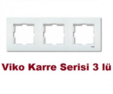 Viko Karre 3LÜ , 3 Lü Çerçeve Kenar , Çerçeve Kenarı