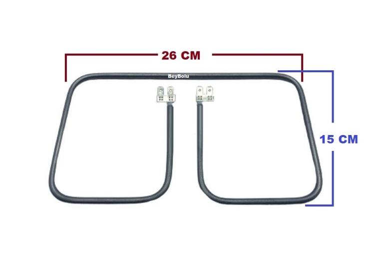 26 x 15 Cm 900 watt Tost Makinesi Rezistansı , 26x15 cm seri Rezistans