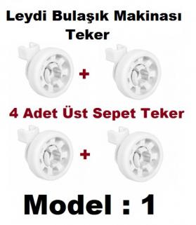 Arçelik Beko Leydi Bulaşık Makinesi Üst Sepet Teker 4 lü