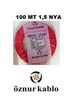 ÖZNUR KIRMIZI 1,5 MM NYA KABLO