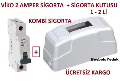 https://www.fullyedekparca.com/Kombi Sigortası Viko 2 Amper Sigorta + Sigorta Kutusu 1 - 2 , Li