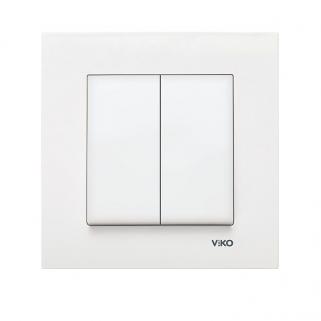 https://www.fullyedekparca.com/Viko İkili Anahtar Karre Komütatör Kenar Dahil Beyaz Sıva Altı