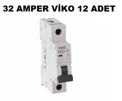 Viko B32 Amper Sigorta W Otomat Şartel 32A 32 A B 32 A - 12 ADET