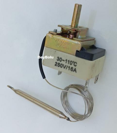 https://www.fullyedekparca.com/16 Amper Termostat 30 - 110 Derece Mekanik  ısı Ayar Otomatik