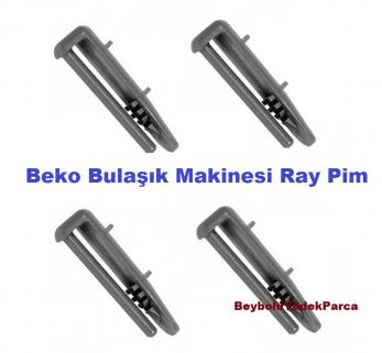BEKO ÜST SEPET RAY ARKA PLASTİK PİM 4 ADET