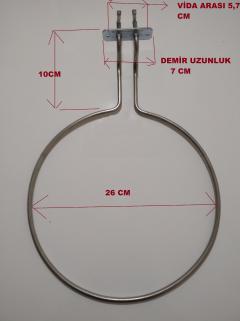 Fırın Rezistans , Ördek Kafa İnce Fırın Rezistansı , 220 VOLT 550