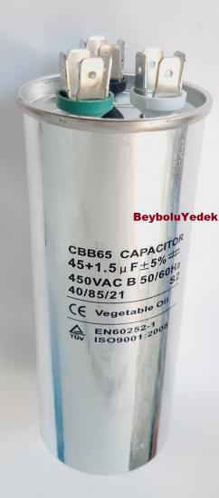 https://www.fullyedekparca.com/45+1,5 uF Klima Kondansatör , 45+1,5 MF 370 - 450 V AC Klima Kondansatörü