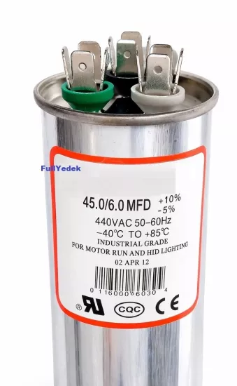 45+6 uF Klima Motor Kondansatörü