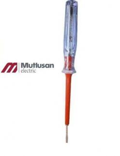 Mutlusan Kontrol Kalemi Elektrik Konrol Kalemi Büyük Boy Düz Tornavidalı